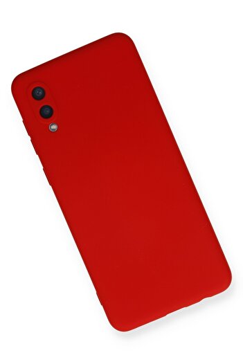 HappyCase Samsung Galaxy A02 Kılıf Nano Içi Kadife Silikon - Kırmızı