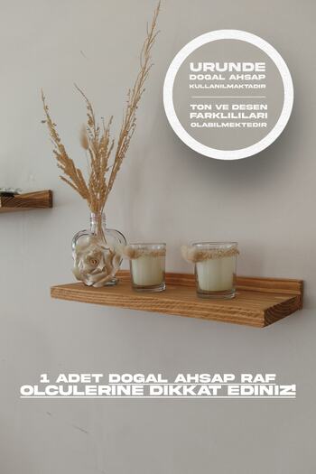 Moola Wooden Wall Shelf, Solid Wood Shelf, Single Wall Shelf