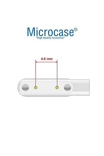 Microcase 2 Pin 4.0 Mm Konnektör Akıllı Saatler Için Manyetik Şarj Kablosu - Al2748