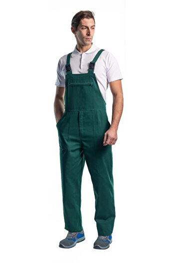 Şensel Gardener Jumpsuit, Dark Green-8E421- Sling Jumpsuit, Uniform