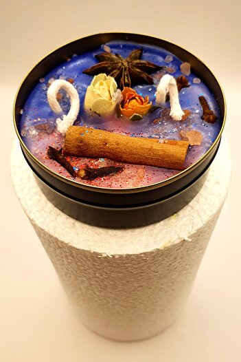 FANTASTİK SANAT ATÖLYESİ Dekoratif Hediyelik Venüs Kızı Aşka Çağrı Serisi Metal Teneke Astroloji Ritüel Soya Wax Kutu Mum