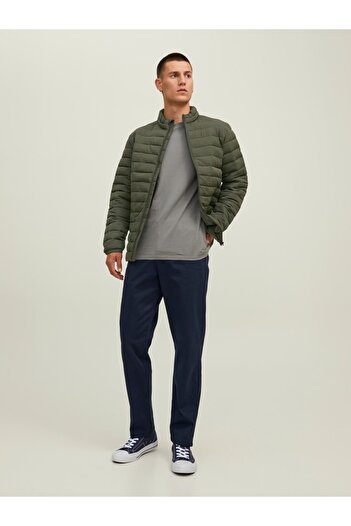 Jack & Jones 12211129 Jack Jones Jjerecycle Puffer Collar Noos Ανδρικό παλτό Rosin