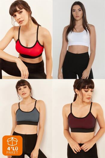 Adeniz Women's 4-Piece Sports Bustier