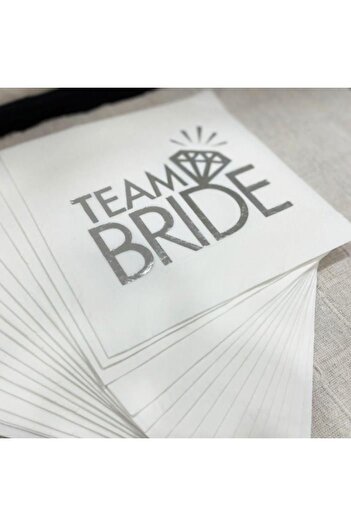 Happyland Bride to Be Bachelorette Team Bride Written 16-Piece Napkin