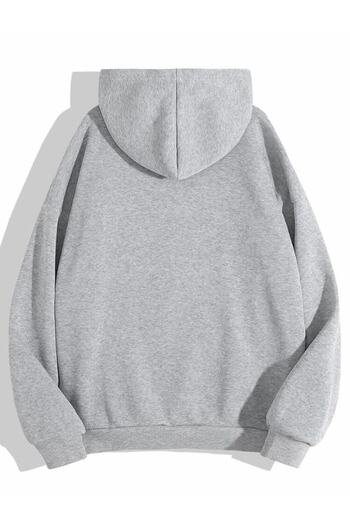 Buğraterzimoda Бруклін Gri Капюшон Kanguru Cepli Світшот Hoodie