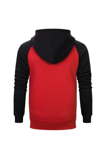 Z zepplin Ducati Scrambler Logo Red Raglan Sleeve Hooded Sweatshirt