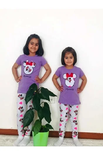 Minnie Mouse Girl's Lilac Tights Double Set