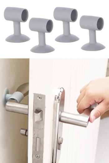 Buffer 4 Multi-Purpose Vacuum Door Stopper, Cable Organizer, Phone Stabilizer