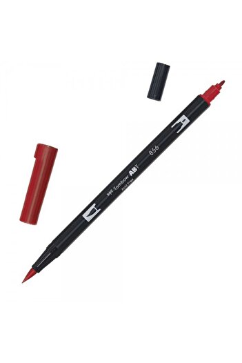 Tombow Dual Brush Pen Graphic Pen - Ab-t Poppy Red (Chinese Red) 856