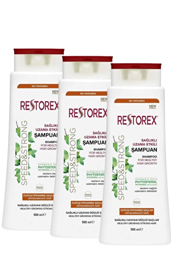 Restorex Šampon pro suché a poškozené vlasy 500 ml 3 kusy