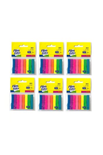 KRAF Film Index 8 Colors X 25 Pages 6 Pack