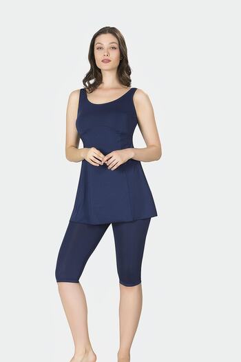 SEBOTEKS Sleeveless Tights Dress Swimsuit 9005
