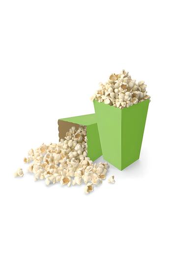 Mini Parti Green 8-Pack Mini Party Store Corn Box