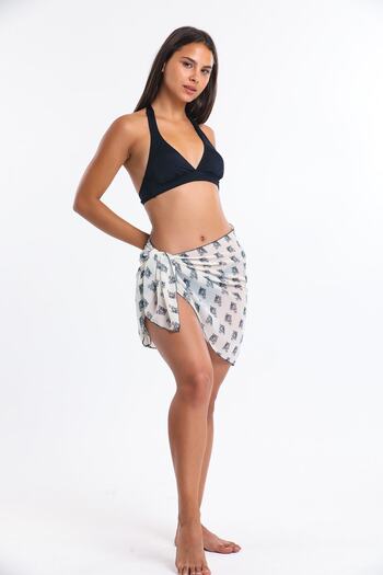 Donna Liberta Tiger Patterned Pareo Women's Beach Dress New Season Donnaliberta 9801