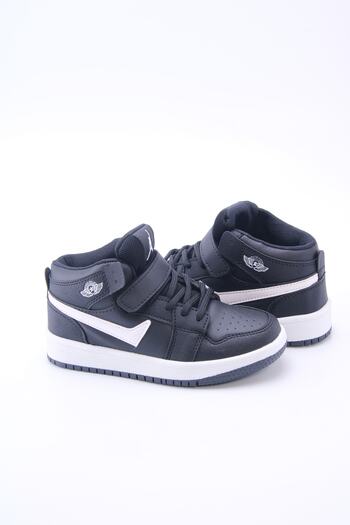 en7 Black and White Kids Sneakers 7169