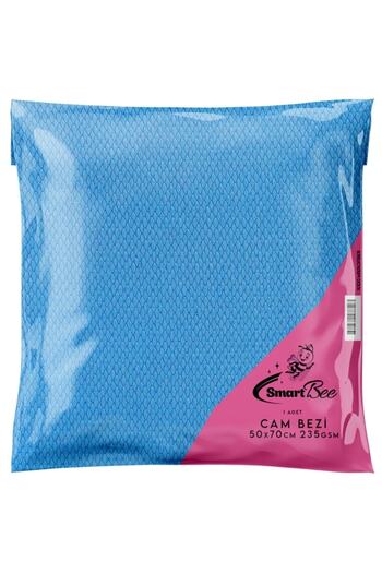 SmartBee Microfiber Glass Cleaning Cloth 50x70 235gr/m2 - Blue