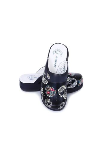 Settimo Skull Patterned Full Orthopedic Sabo Slippers