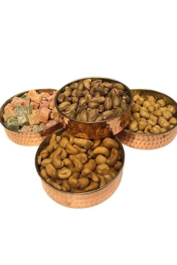 MARATON Copper Presenter 4 Pieces Snack Bowl