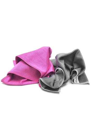 SmartBee Sosna 2-Piece Microfiber Thick Glass Cloth 40×50 300gsm – Pink/grey