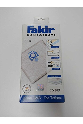Fakir Type B 5-Piece Sms Cloth Bag