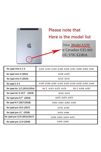 GoGoPlus Apple Ipad Air 2 360 Uyku Modlu Derece Dönebilen (A1566-a1667) Tablet Kılıfı