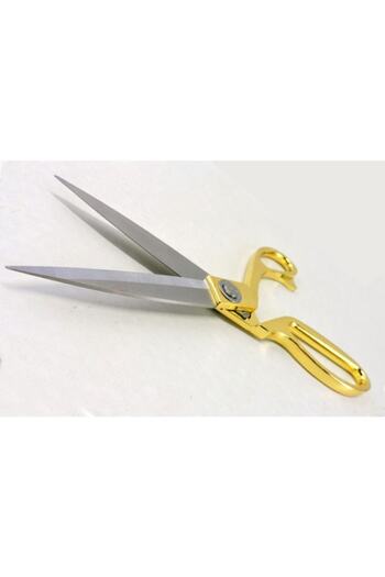 sgshobby Fabric Tailor Scissors Stainless Steel Gold Color 24 Cm 9.5"