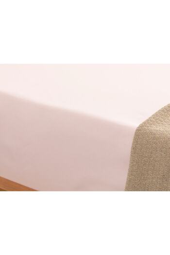 English Home Plain Cotton Single Bed Sheet 160X240 Cm Pink