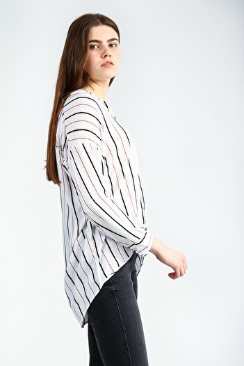 Collezione Red Ecru Women's Sports Blouse - Regular Fit, Long Sleeve