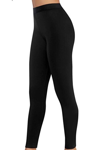 Tutku Women's 1" piece Black Thermal Raised Tights 0166