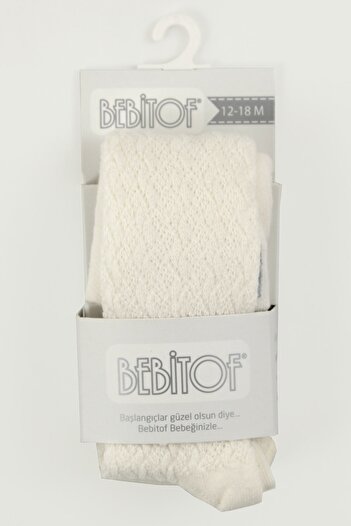 Bebitof Bebek Külotlu Çorap (Krem)