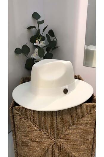 SüsAksesuar Ornamental Accessory Panama Trilby 0001 - Ornamental Accessory - 0001 - White - Std