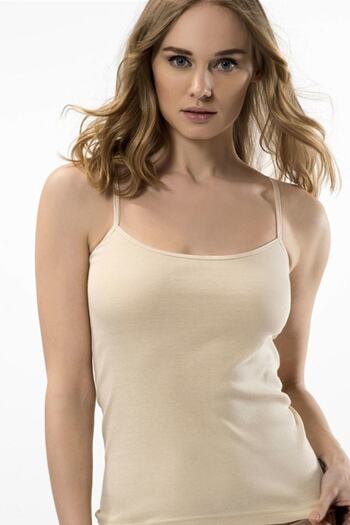 Q-EN Women's Skin Thin Strap Bamboo Athlete