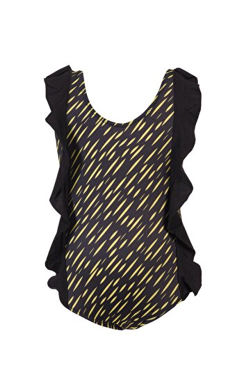 TESMAY Costum de baie pentru fete, cu volane, nou sezon, poliamidă, slim fit, căptușit subțire, hidrofug
