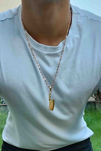 TREND COLLECTİON Satır Aksesuar Erkek Aşçı Kolyesi