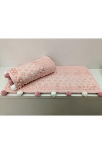 Kardelen 100% Cotton Soft Towel - Pompom Dowry Hand Face