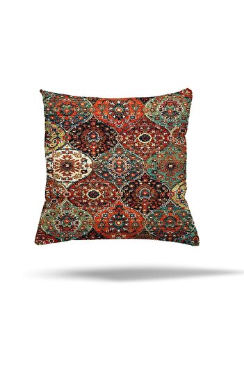 on the clouds African Ethnic Patterned Geometric Kilim Pillow Case - Hidden Zipper