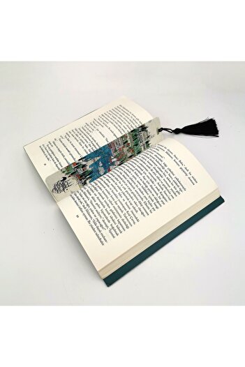 Sadrazam Istanbul Miniature Printed, Tasseled Bookmark (gift Bookmark,ayraç-070)