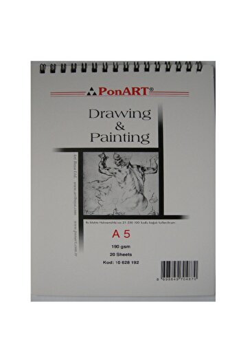 Ponart Painiting Drawing Block 190g A5 20 Sheets Sketc Book Sketchbook