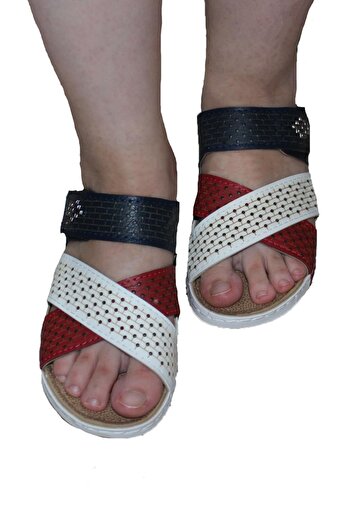 GEZER Women's Summer Tommy Sandals Slippers with Heel Spur Reinforcement Feature