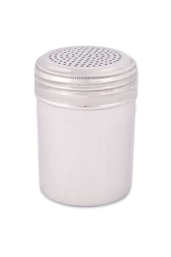 Jet's Home 14 cm Chrome Sprinkler Salt Shaker - Large Size
