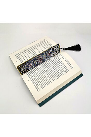 BAKSEPETE Rumi Pattern Printed, Tasseled Bookmark