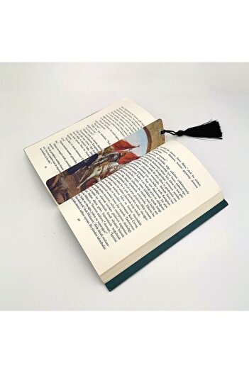 BAKSEPETE Fatih Sultan Mehmet Printed, Tasseled Bookmark (gift Bookmark, bookmark-099)