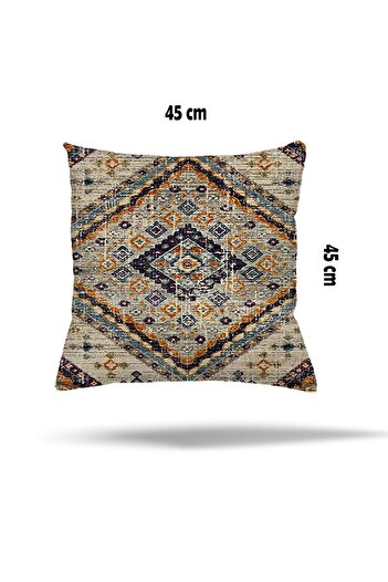 on the clouds Ethnic Leaf Patterned Feather Hidden Zippered Pillowcase - Throw Pillow Case