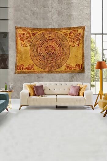 on the clouds Velvet Textured Antique Egyptian Figured Tapestry - Stain Resistant Wall Cover and Carpet