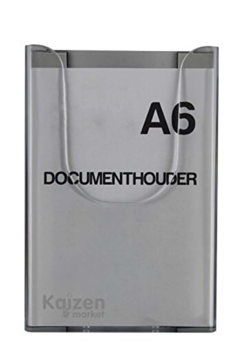 Kaizen Market جيب زجاج شبكي A6 مع ظهر مغناطيسي