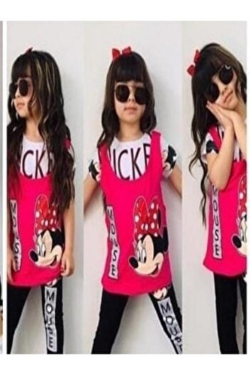 Minnie Mouse Girl's Pink Triple Suit