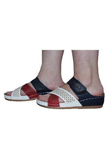 GEZER Women's Summer Tommy Sandals Slippers with Heel Spur Reinforcement Feature