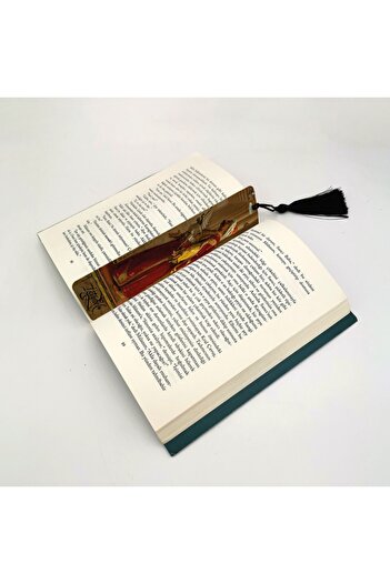 BAKSEPETE Janissary Printed, Tasseled Bookmark (gift Bookmark, bookmark-109)