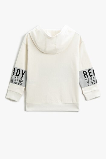 Koton Boy's Off-White Sweatshirt 3WKB10168TK