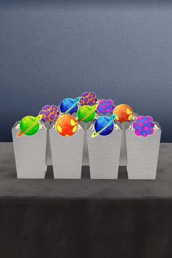 Hey Parti Space Themed 10-Piece Corn Box